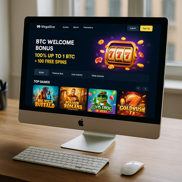 MegaDice Casino - Design moderne et fluide - Interface utilisateur